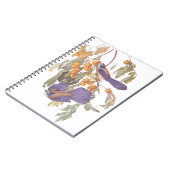 Blue Florida Scrub Jay Audubon Birds met Sinaasapp Notitieboek (Linkerzijde)