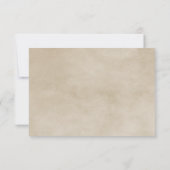 Blue Flourish Border Response Kaart (Achterkant)