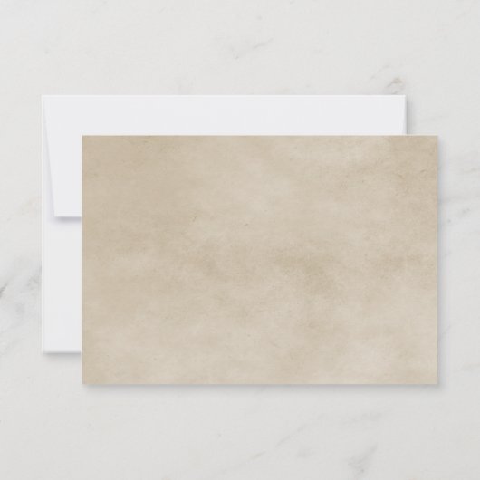 Blue Flourish Border Response Kaart (Achterkant)