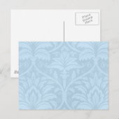 Blue Flourish Briefkaart (Voorkant / Achterkant)