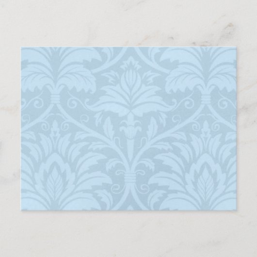 Blue Flourish Briefkaart (Voorkant)