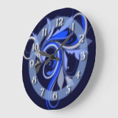 Blue Flourish Grote Klok (Hoek)