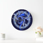 Blue Flourish Grote Klok (Huis)