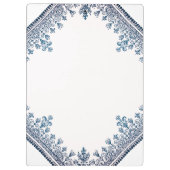 Blue Flourish Klembord (Achterkant)