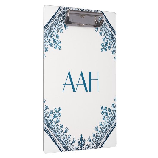 Blue Flourish Klembord (Rechts)