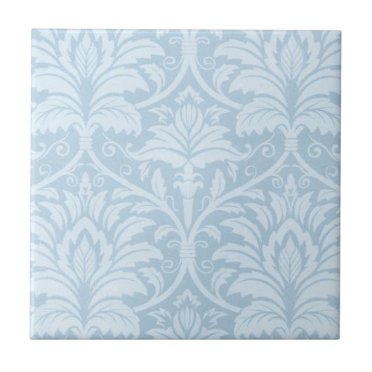 Blue Flourish Tegeltje (Voorkant)