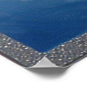 Blue Flower Against Bright Cloudy Sky Poster (Hoek)