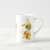 Blue Flower and Cute Cartoon Pony Bone China Mok (Rechts)
