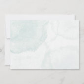 Blue Flower Baby shower gepersonaliseerd Kaart (Achterkant)