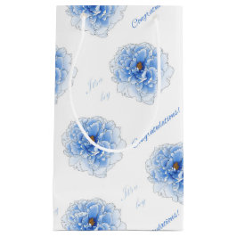 Blue Flower-Baby shower Klein Cadeauzakje