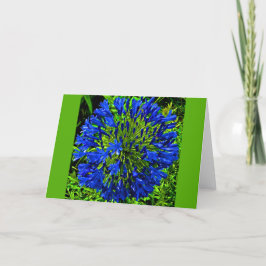 Blue Flower Ball-kaart Kaart