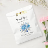 Blue Flower Bedankt voor het komende huwelijk Bedankzakje (Gezegeld)