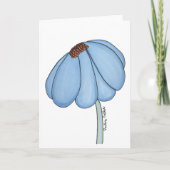 Blue Flower Blank Kaart (Voorkant)