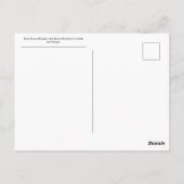 Blue Flower Blossom en Bud aan het einde van een t Briefkaart (Achterkant)