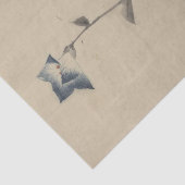 Blue Flower Blossom en Bud aan het einde van een t Tissuepapier (Detail)