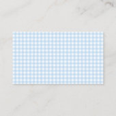 Blue Flower Bluebell Baby shower Luierkrabbel Informatiekaartje (Achterkant)