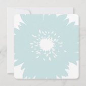 Blue Flower Bridal Kaart (Achterkant)