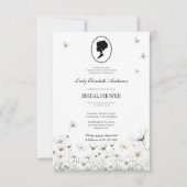 Blue Flower Bridgerton Theme Tea Regency Kaart (Voorkant)