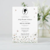 Blue Flower Bridgerton Theme Tea Regency Kaart (Staand voorkant)