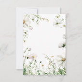 Blue Flower Bridgerton Theme Tea Regency Kaart (Achterkant)