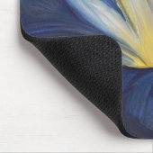 Blue Flower Center Mousepad Muismat (Hoek)