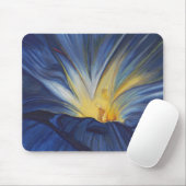Blue Flower Center Mousepad Muismat (Met muis)