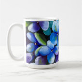 Blue flower coffee mug positive statement  koffiemok (Links)