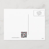 Blue Flower Cross Easter Briefkaart (Achterkant)