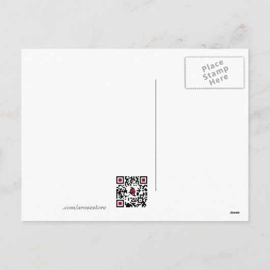 Blue Flower Cross Easter Briefkaart (Achterkant)