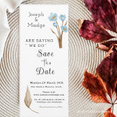 Blue Flower Fotostrip Sla de datum op Kaart