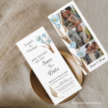  Blue Flower Fotostrip Sla de datum op