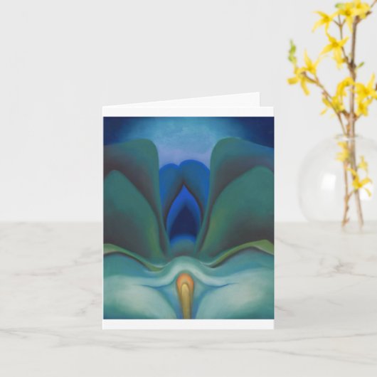Blue Flower, Georgia O'Keeffe, Kaart (Gele Bloem)