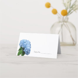 Blue Flower Gevouwen Tafelnummer Escort Kaarten Plaatskaartje