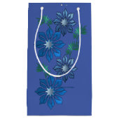 Blue Flower Gift-tas Klein Cadeauzakje (Voorkant)