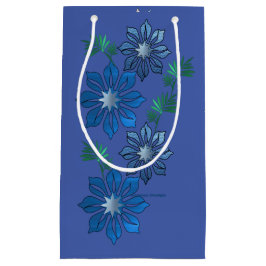 Blue Flower Gift-tas Klein Cadeauzakje