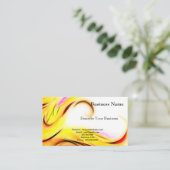 Blue Flower Invert Visitekaartje (Staand voorkant)