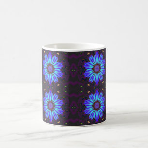 Blue Flower Kaleidoscoop Koffiemok