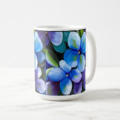 Blue flower koffiemok (Voorkant rechts)