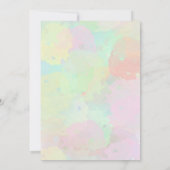 Blue Flower Ladies Fellowship Brunch Uitnodiging (Achterkant)