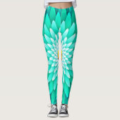 Blue Flower Leggings (Voorkant)