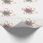 Blue Flower Mandala Cadeaupapier (Hoek)