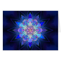 Blue Flower Mandala Fractal