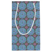 Blue Flower Mandala Klein Cadeauzakje (Achterkant)