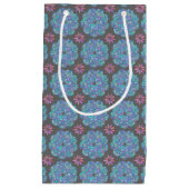 Blue Flower Mandala Klein Cadeauzakje (Voorkant)