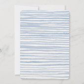 Blue Flower Market Boerderij Baby shower Invitatio Kaart (Achterkant)