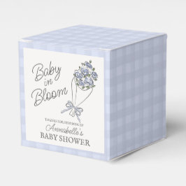 Blue Flower Market Fresh Floral Baby shower Bedankdoosjes