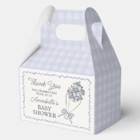 Blue Flower Market Fresh Floral Baby shower