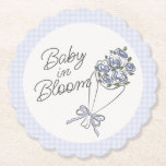 Blue Flower Market Fresh Floral Baby shower Kartonnen Onderzetters<br><div class="desc">Er is een Baby in bloei! Vier je aanstaande moeder met dit fantasievolle boeket van handgetekende bloemen. Dit frisse bloementhema is geïnspireerd op de charme van een Franse bloemenmarkt,  met fantasierijke wilde bloemendoodles die zijn vastgebonden met een delicate blauwe coquetteboog.</div>