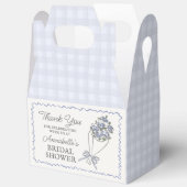 Blue Flower Market Fresh Floral Vrijgezellenfeest Bedankdoosjes (Open)