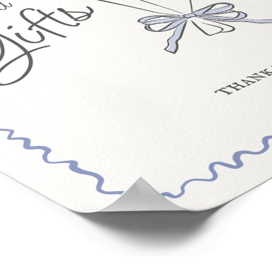 Blue Flower Market Verse Bloemen Kaarten en Gesche Poster (Hoek)